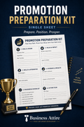 Promotion Preparation Kit | Printable PDF + DOCX | Business Attire