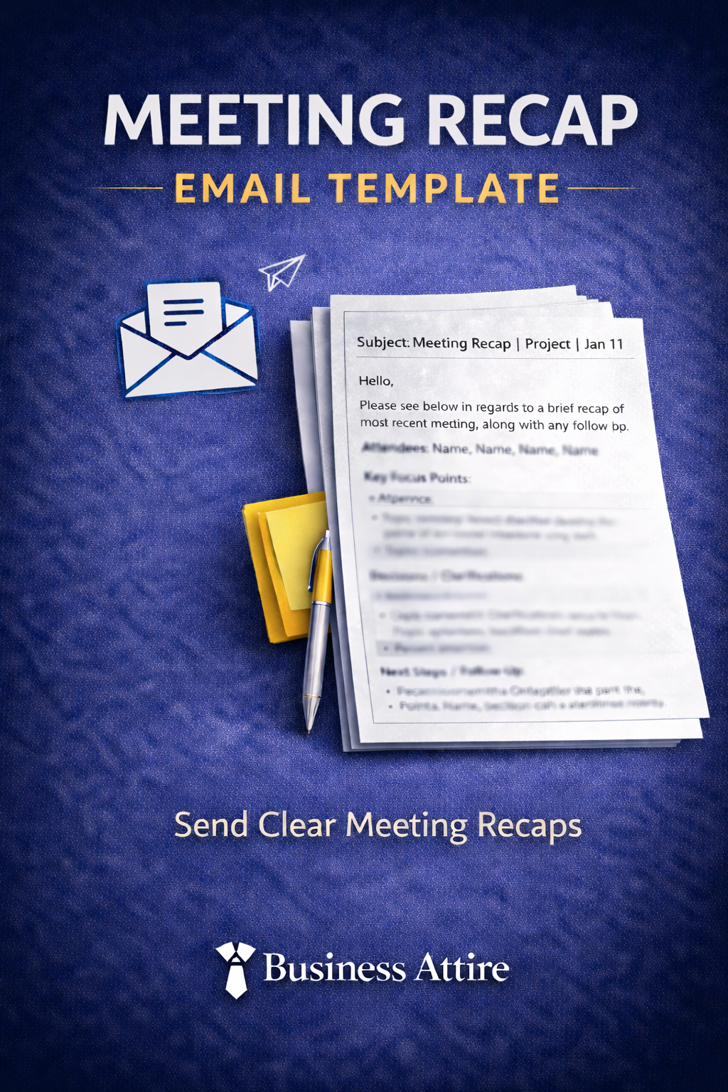 Meeting Recap Email Template (PDF)
