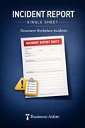 Incident Report (Single Sheet)
