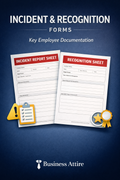Incident Report & Recognition Sheet Bundle (Single Use)